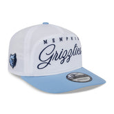 New Era Memphis Grizzlies 2025 NBA Draft On-Stage Nylon 19TWENTY Adjustable Hat White/Light Blue