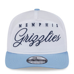 New Era Memphis Grizzlies 2025 NBA Draft On-Stage Nylon 19TWENTY Adjustable Hat White/Light Blue