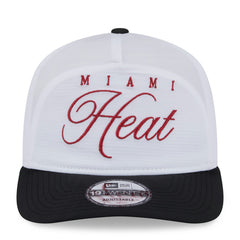 New Era Miami Heat 2025 NBA Draft On-Stage Nylon 19TWENTY Adjustable Hat White/Black