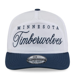 New Era Minnesota Timberwolves 2025 NBA Draft On-Stage Nylon 19TWENTY Adjustable Hat White/Navy
