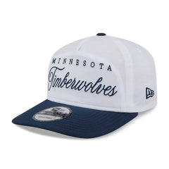 New Era Minnesota Timberwolves 2025 NBA Draft On-Stage Nylon 19TWENTY Adjustable Hat White/Navy
