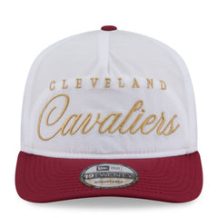 New Era Cleveland Cavaliers 2025 NBA Draft On-Stage Nylon 19TWENTY Adjustable Hat White/Wine