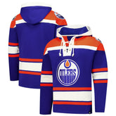 Edmonton Oilers '47 Superior Lacer Hoodie - Royal | 47 brand near me