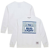 New York Giants x Bud Light The Crest Pullover Sweatshirt - White - Mitchell & Ness
