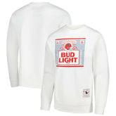 Atlanta Falcons x Bud Light The Crest Pullover Sweatshirt - White - Mitchell & Ness