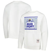 Los Angeles Rams x Bud Light The Crest Pullover Sweatshirt - White - Mitchell & Ness