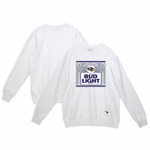 Baltimore Ravens x Bud Light The Crest Pullover Sweatshirt - White - Mitchell & Ness