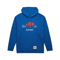 Buffalo Bills NFL x Bud Light Vintage Pullover Hoodie - Royal - Mitchell & Ness