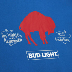 Buffalo Bills NFL x Bud Light Vintage Pullover Hoodie - Royal - Mitchell & Ness