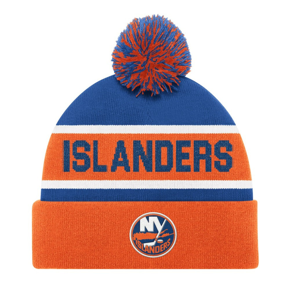 New York Islanders Starter Cuffed Knit Hat with Pom - Orange | NHL discount