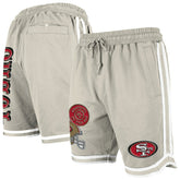 San Francisco 49ers New Era Stone Multi Patch Shorts - Light Beige - NFL