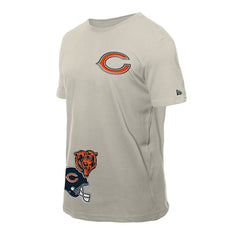 Chicago Bears New Era Multi Patch T-Shirt - Light Beige - NFL