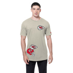 Kansas City Chiefs New Era Multi Patch T-Shirt - Light Beige - NFL