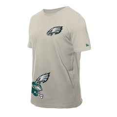 Philadelphia Eagles New Era Multi Patch T-Shirt - Light Beige - NFL