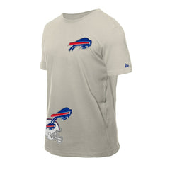 Buffalo Bills New Era Multi Patch T-Shirt - Light Beige - NFL