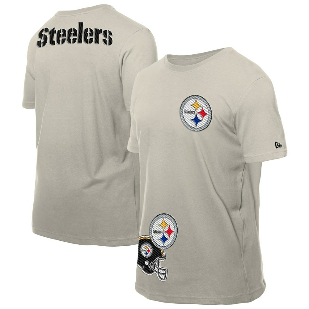 Pittsburgh Steelers New Era Multi Patch T-Shirt - Light Beige - NFL