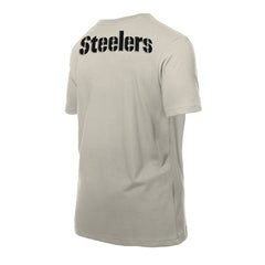 Pittsburgh Steelers New Era Multi Patch T-Shirt - Light Beige - NFL