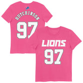 Aidan Hutchinson Detroit Lions Girls Youth Player Name & Number T-Shirt - Pink - NFL