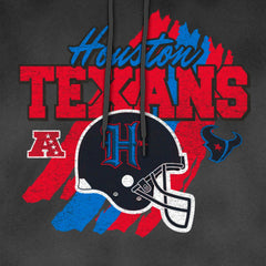 Houston Texans New Era Identity Helmet Enzyme Washed Pullover Hoodie - Black - NFL