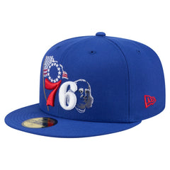 New Era Philadelphia 76ers State Stitch 59FIFTY Fitted Hat Royal