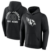 Arizona Cardinals Personalized Name & Number Pullover Hoodie - Black - NFL