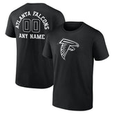 Atlanta Falcons Personalized Name & Number Monochrome T-Shirt - Black - NFL