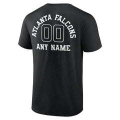 Atlanta Falcons Personalized Name & Number Monochrome T-Shirt - Black - NFL