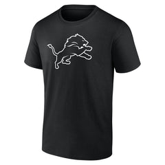 Detroit Lions Personalized Name & Number Monochrome T-Shirt - Black - NFL