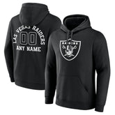 Las Vegas Raiders Personalized Name & Number Pullover Hoodie - Black - NFL