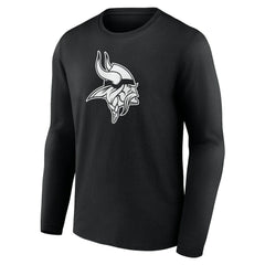 Minnesota Vikings Personalized Name & Number Monochrome Long Sleeve T-Shirt - Black - NFL