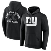 New York Giants Personalized Name & Number Pullover Hoodie - Black - NFL