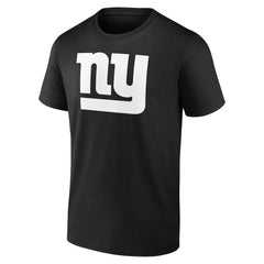 New York Giants Personalized Name & Number Monochrome T-Shirt - Black - NFL