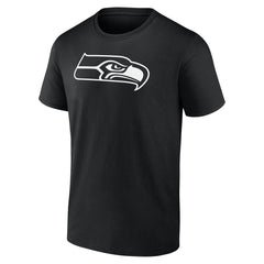 Seattle Seahawks Personalized Name & Number Monochrome T-Shirt - Black - NFL