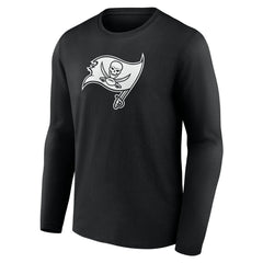 Tampa Bay Buccaneers Personalized Name & Number Monochrome Long Sleeve T-Shirt - Black - NFL