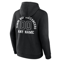 Tampa Bay Buccaneers Personalized Name & Number Pullover Hoodie - Black - NFL