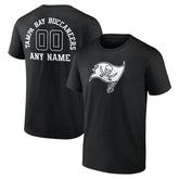Tampa Bay Buccaneers Personalized Name & Number Monochrome T-Shirt - Black - NFL