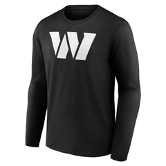Washington Commanders Personalized Name & Number Monochrome Long Sleeve T-Shirt - Black - NFL