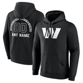 Washington Commanders Personalized Name & Number Pullover Hoodie - Black - NFL