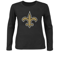 New Orleans Saints Women's Plus Size Long Sleeve T-Shirt - Black - Fanatics