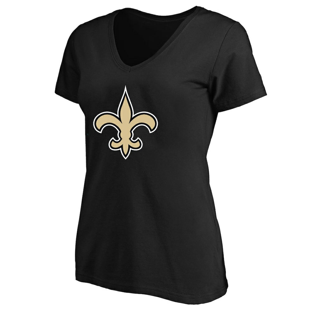 New Orleans Saints Women's Plus Size V-Neck T-Shirt - Black - Fanatics