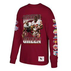 Darrell Green Washington Commanders Player Graphic Long Sleeve T-Shirt - Burgundy - Mitchell & Ness