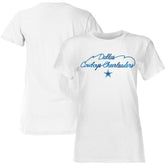 Dallas Cowboys Women's Thunderstruck Foil T-Shirt - White - NFL