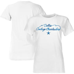 Dallas Cowboys Women's Thunderstruck Foil T-Shirt - White - NFL