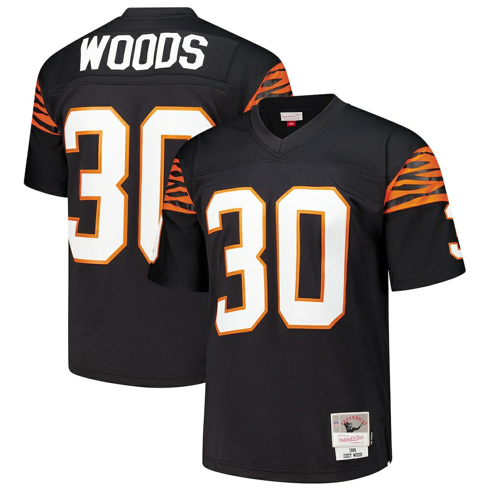 Ickey Woods Cincinnati Bengals 1988 Legacy Replica Jersey - Black - Mitchell & Ness