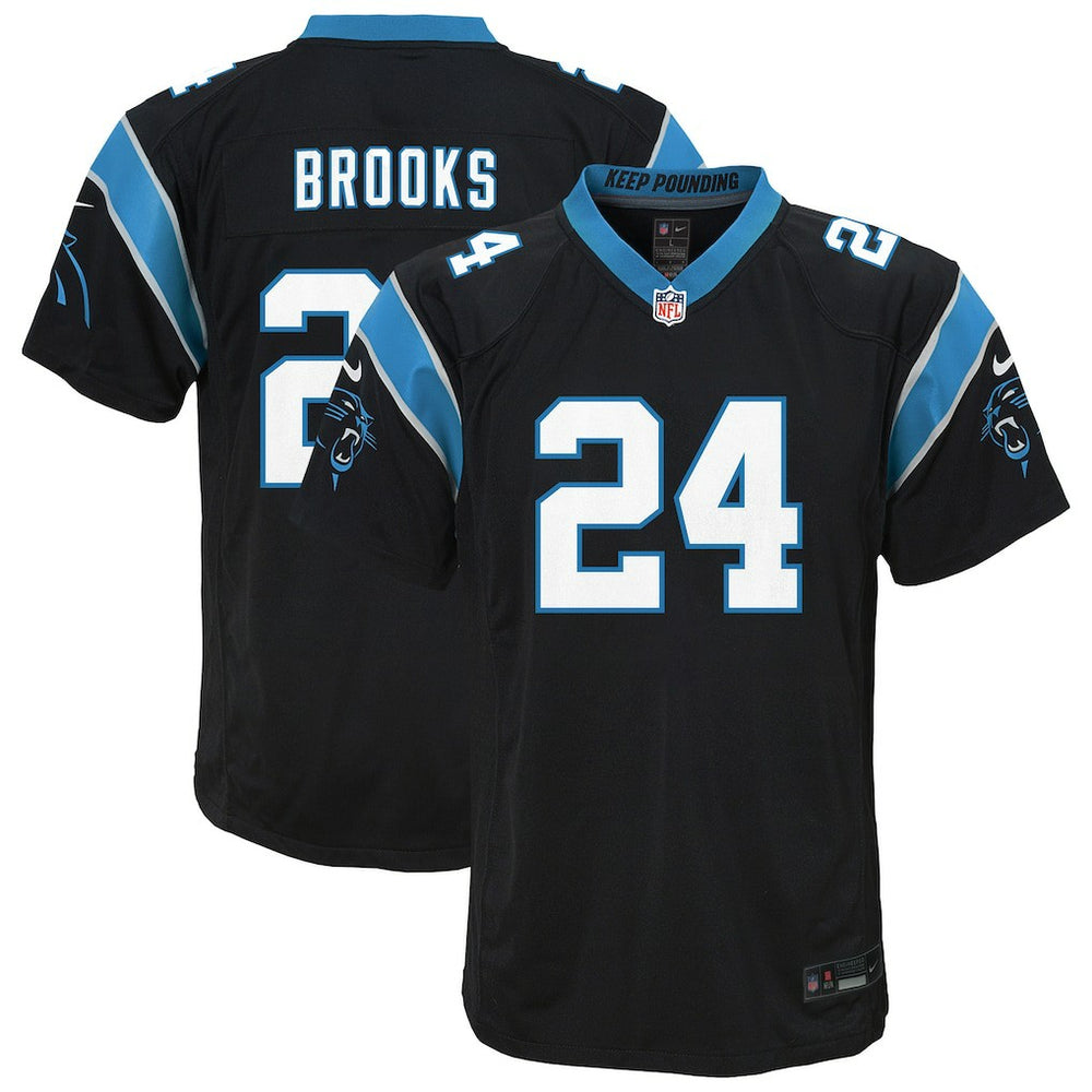 Jonathon Brooks Carolina Panthers Youth Game Jersey - Black - Nike