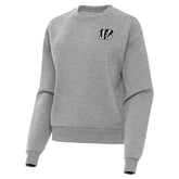 Cincinnati Bengals Antigua Women's Victory Pullover Sweatshirt - Heather Gray - NFL