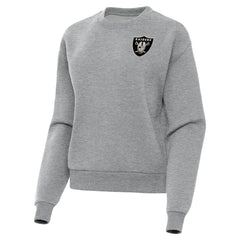Las Vegas Raiders Antigua Women's Victory Pullover Sweatshirt - Heather Gray - NFL