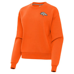 Denver Broncos Antigua Women's Victory Pullover Sweatshirt - Orange - NFL