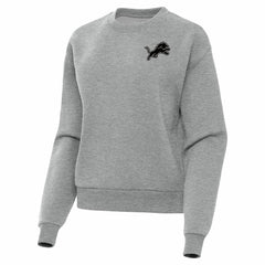Detroit Lions Antigua Women's Victory Pullover Sweatshirt - Heather Gray - NFL