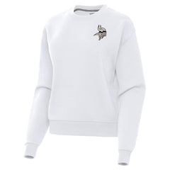 Minnesota Vikings Antigua Women's Victory Pullover Sweatshirt - White - NFL